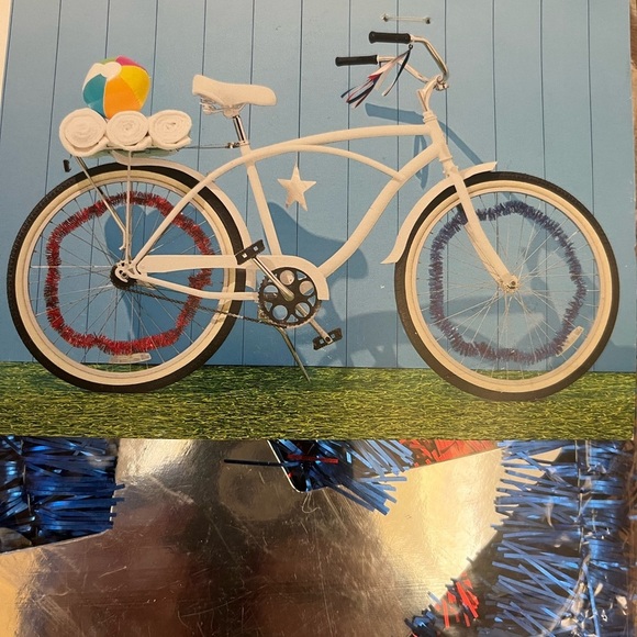 NWT bike decorating kit garland streamers Star red blue silver - Picture 3 of 6